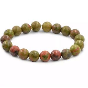 Beautiful Ukanite Natural Gemstone Bracei